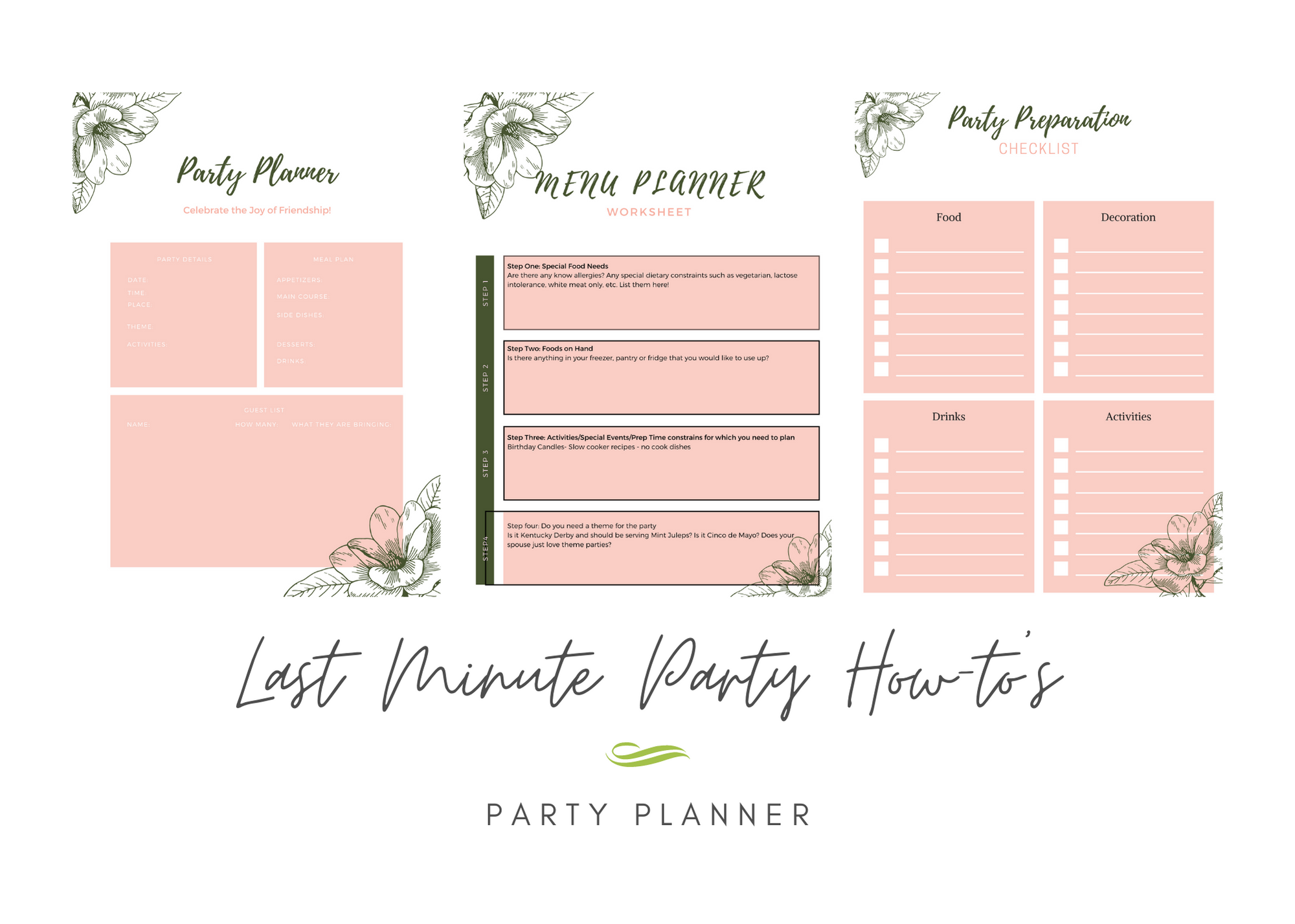 Last minute party- Tips & Planning Guides