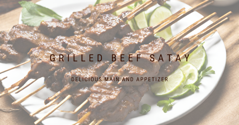 Delicious Grilled Beef Satay