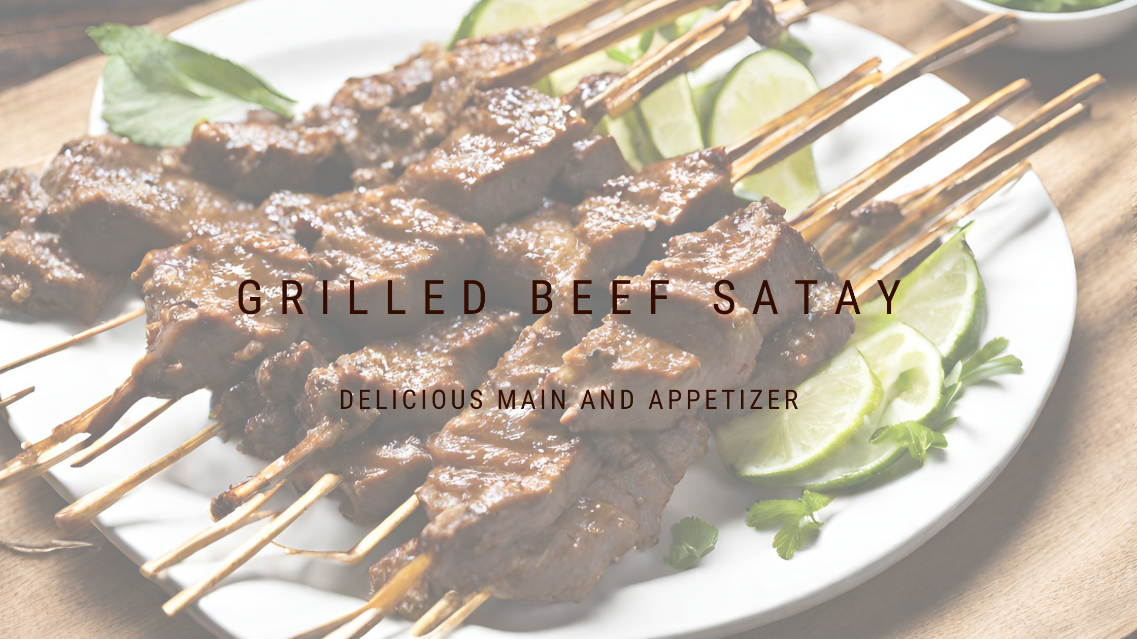 Delicious Grilled Beef Satay