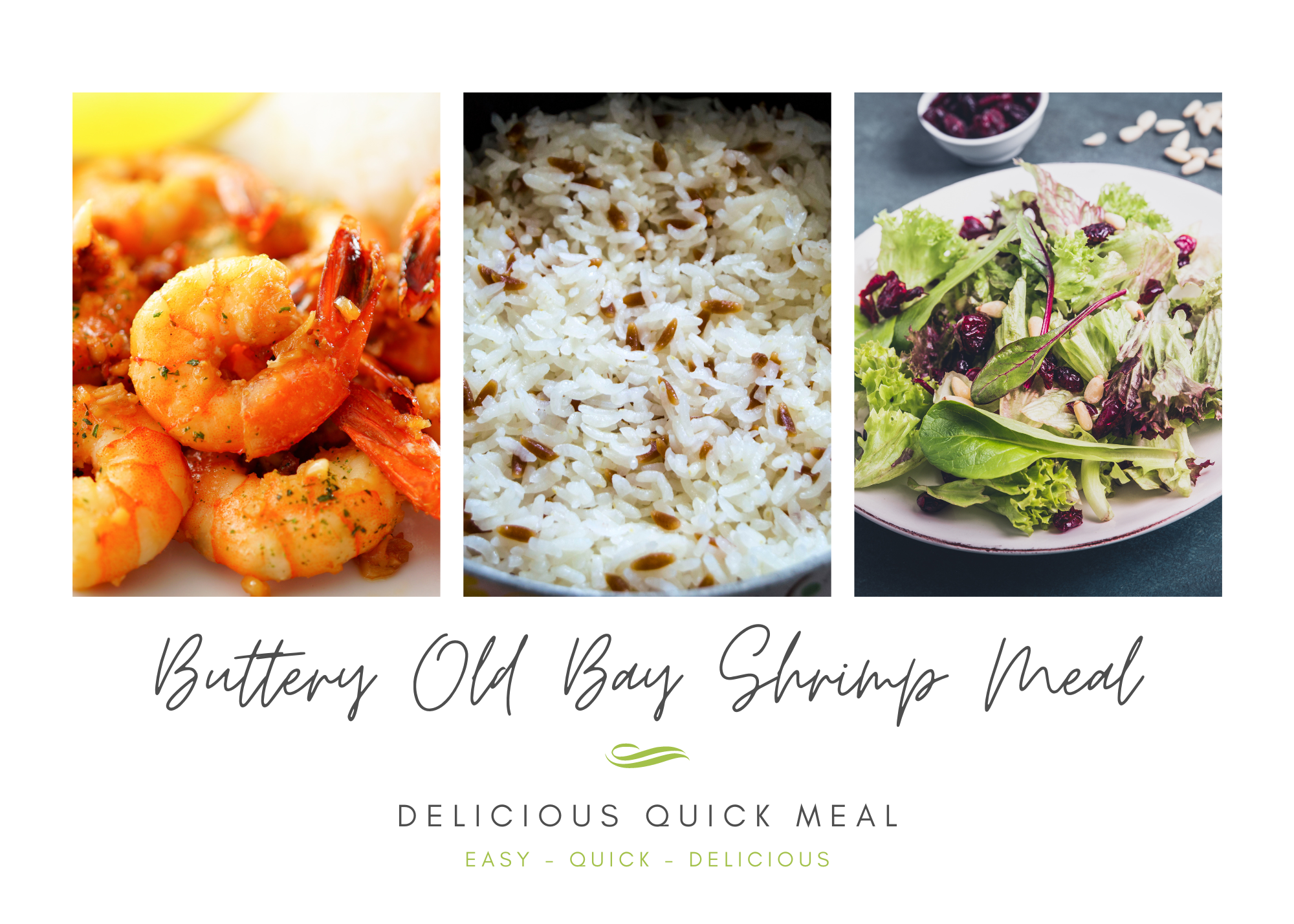 Dinner 18: Quick Buttery Old Bay Shrimp Meal