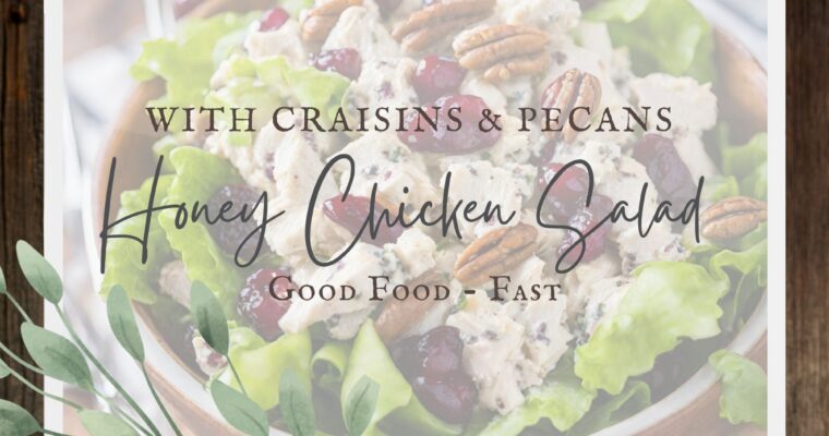 Honey Chicken Salad with Craisins & Pecans