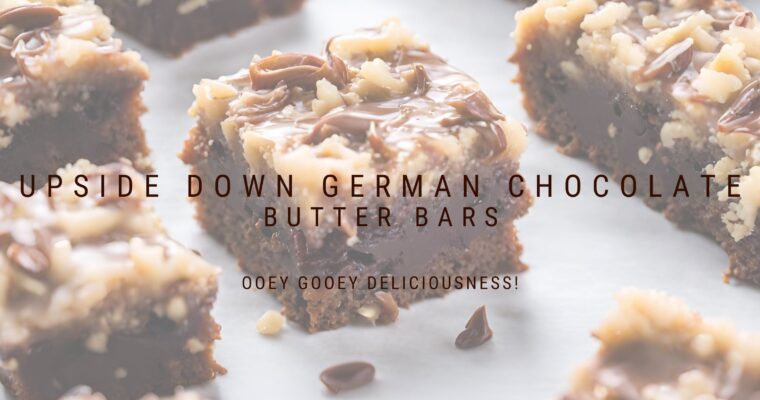 Upside-Down German Chocolate Butter Bars