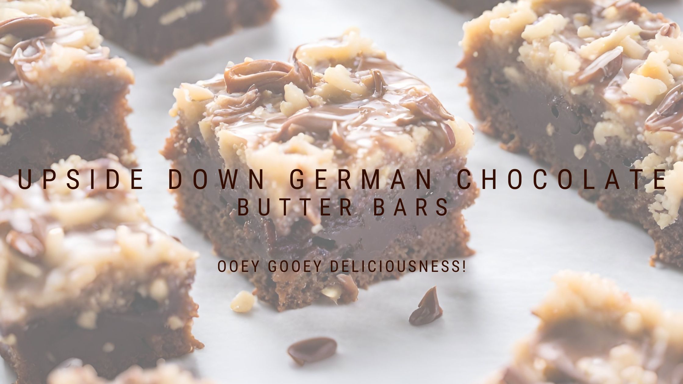 Upside-Down German Chocolate Butter Bars