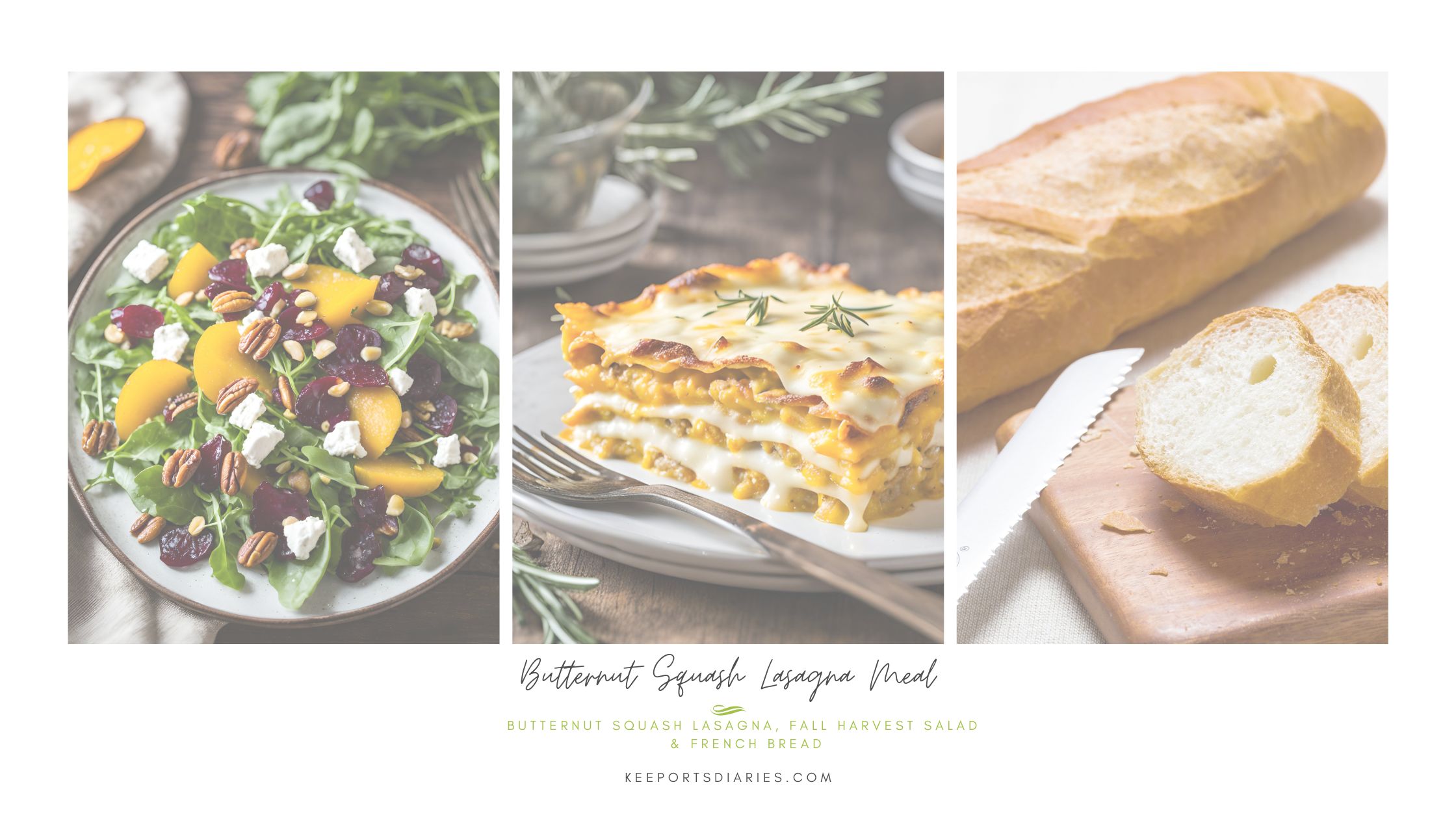 Comforting Fall Butternut Squash Lasagna Meal