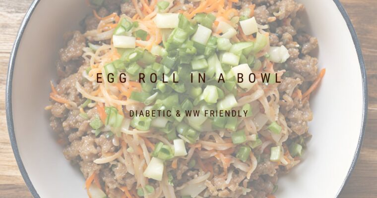 Egg roll in a Bowl-Diabetic and WW Friendly