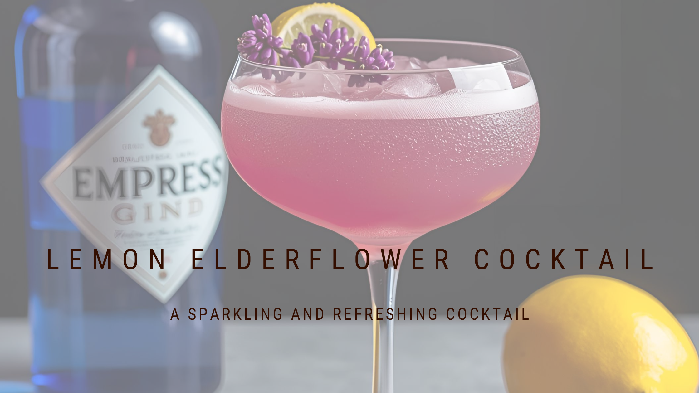Refreshing and elegant Lemon Elderflower Cocktail